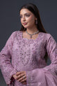 Lavender Readymade Pakistani Party Wear Dress