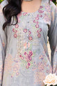 Light Gray Pakistani Casual Dress