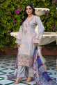 Light Gray Pakistani Winter Dress
