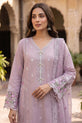 Lilac Embroidered Plus Size Dress
