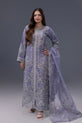 Lilac Organza Readymade Suit