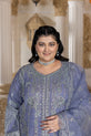 Lilac Readymade Pakistani Designer Dress