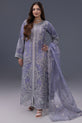 Lilac Readymade Pakistani Mehndi Dress
