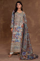 Luxury Dusty Blue Pakistani Plus Size Dress