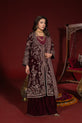 Magnificent Maroon Pakistani Plus Size Dress