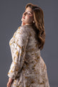 Marbled Earth-Tone Co-Ord Pakistani Linen Dress