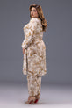 Marbled Earth-Tone Co-Ord Summer Dress