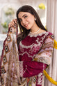 Maroon and White Dress For Eid 