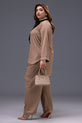 Mocha and Taupe Readymade Western Dress For Eid
