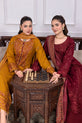 Mustard Gold  & Maroon Pakistani Suits 