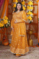 Mustard Gold Pakistani Mhendi Dress