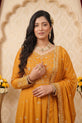 Mustard Gold Pakistani Plus Size Dress