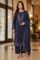 Navy Blue Embroidered Dress For Women in the UK