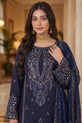 Navy Blue Embroidered Eid Dress