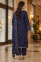 Navy Blue Embroidered Pakistani Wedding Dress