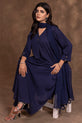 Navy Blue Pakistani Party Wear Dress