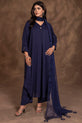 Navy Blue Pakistani Plus Size Dress