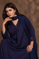 Navy Blue Pakistani Salwar Kameez