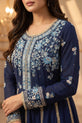 Navy embroidered Eid dress