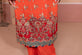 Orange Pakistani Chiffon Dress