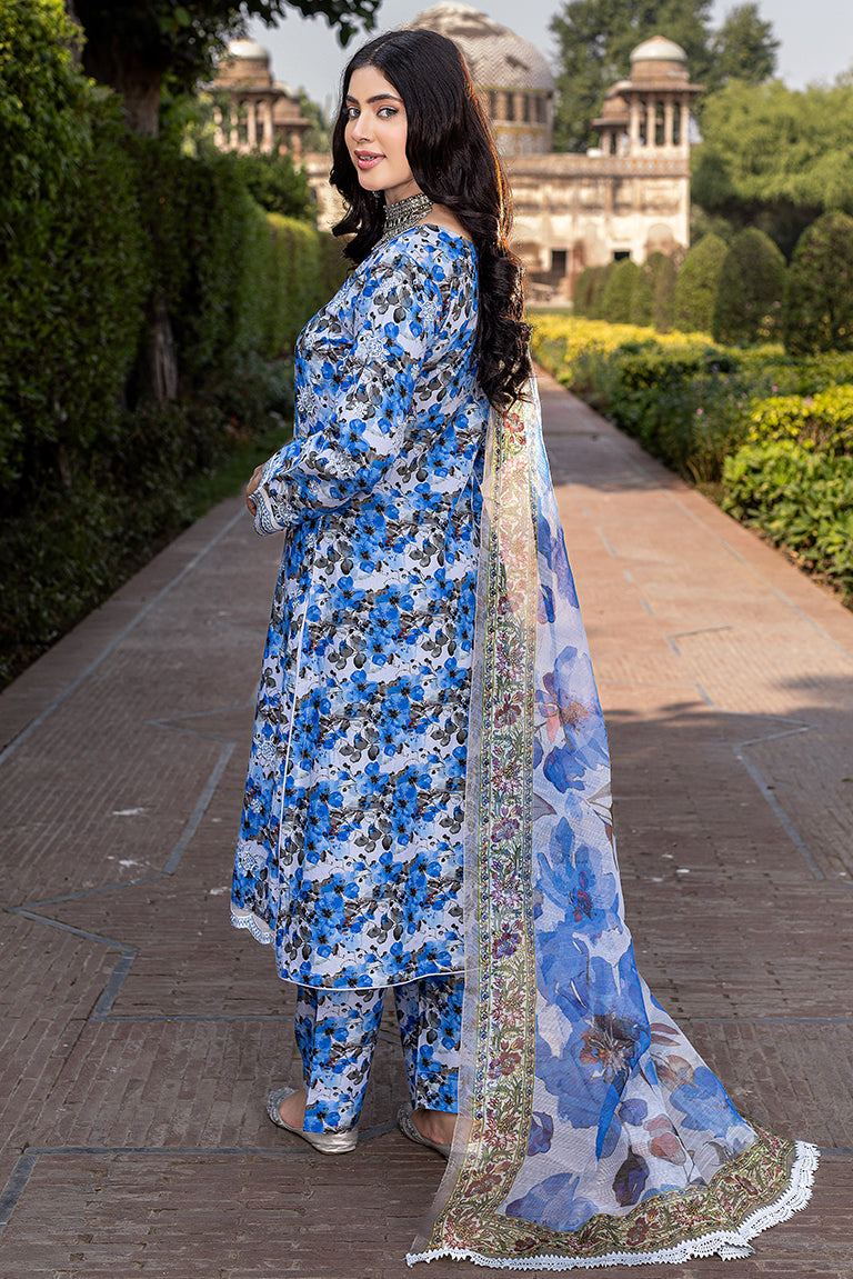 Pakistani Branded Blue Dress