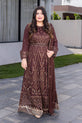 Pakistani Designer Chocolate color Dress