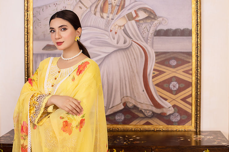 Pakistani yellow Dress For Eid