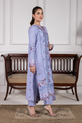 Periwinkle Blue Pakistani Winter Dress