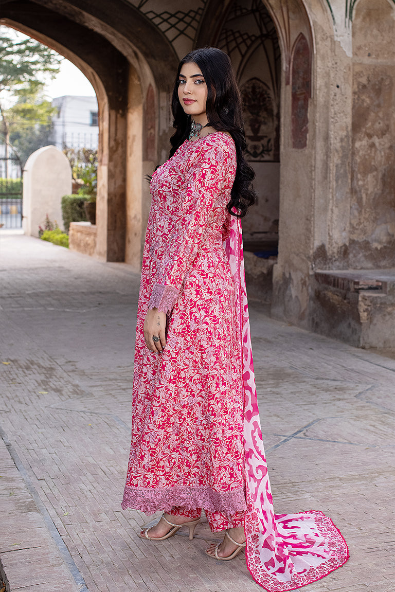 Pink Pakistani Lawn Suit