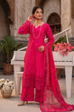 Pink Readymade Viscose Suit