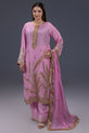 Pink Silk Readymade Suit