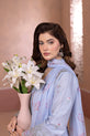 Powder Blue Cotton Readymade Dress For Women
