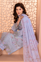 Powder Blue Pakistani Casual Dress