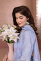 Powder Blue Pakistani Cotton Dress