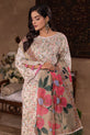 Printed Light Beige Pakistani Eid Dress