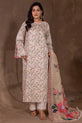 Printed Light Beige Pakistani Plus Size Dress