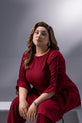 Red Georgette Co-ord Pakistani Eid Dress