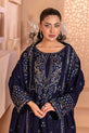 Royal Blue 3-Piece Pakistani Casual Dress