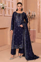 Royal Blue 3-Piece Pakistani Eid Dress