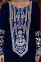 Royal Blue Pakistani Mehndi Dress