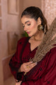 Royal Maroon 3-piece Pakistani Suit