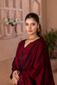 Royal Maroon 3-piece Pakistani Summer Dress