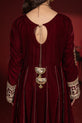 Royal Maroon Pakistani Plus Size Dress