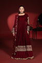 Royal Maroon Velvet Dress