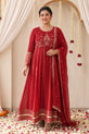 Ruby Red Pakistani Eid Dress