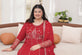 Ruby Red Pakistani Plus Size Dress