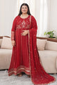 Ruby Red Pakistani Wedding Dress