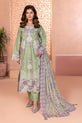 Sage Green Embroidered Pakistani Party Wear Dress