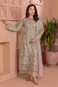 Sage Green Pakistani Mehndi Dress