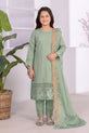 Sage Green Readymade Chiffon Suit